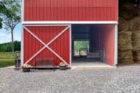 Door # 3 is a 20 x 48 custom built horse stall with tack room