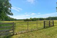 view of the acreage from the back yard