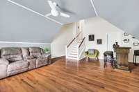 Bonus room above the garage with walk in storage