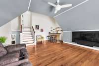 Bonus room above the garage with walk in storage