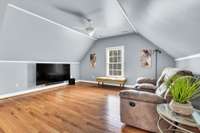 Bonus room above the garage with walk in storage