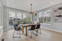 Dining Area with a Great View Open to the Deck!