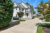 The central driveway from Kirkwood Ave gives access to four beautiful, quad-style homes. 920F is privately secluded on the back left