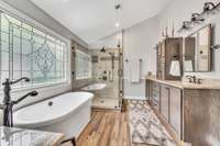 Beautiful custom master bathroom