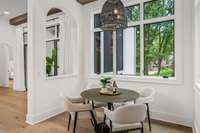 Kitchen eating area for a more casual dining experience.