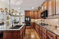 large kitchen with separate breakfast nook.