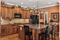 Kitchen with access to butler's pantry and walk-in pantry