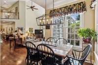 Breakfast room open to family room and kitchen