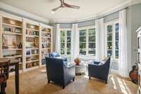 This office with its custom built in bookshelves and lovely bay window overlooks the treed median on Innisbrook - a tranquil and scenic setting!