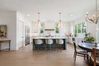 Open kitchen, great room, dining room, breakfast room creates a great flow!