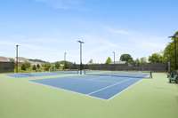 Community tennis courts