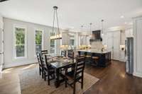 Open living-kitchen-dining plan ideal for entertaining