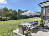 Large patio area to enjoy the private back yard!