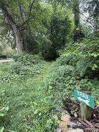 Walking trail across the street believed to have originally been part of the Natchez Trace Trail.