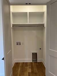 Upstairs laundry closet