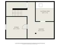 Floor Plan: Unfinished basement.