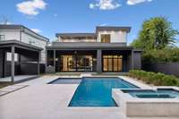 Gunite pool and spa by Rondo Pools