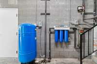 2 Two 80 gallon hot water heaters, well water with 3 stage filter system and ultraviolet purification system