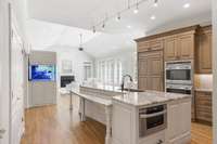 Lots of light in this beautifully renovated kitchen