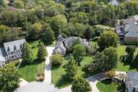 Set back from the street, this lot has a beautifully tree-lined yard