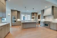 Thermador appliances, quartzite counters, more than ample cabinet space