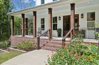 Wrap-around porch on the main level.