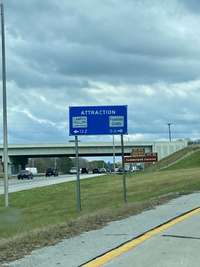 Camper Hollow sign at exit 110 on I-24