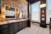 Primary Bathroom with Heated Tile Floor