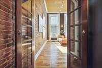 Gorgeous large French Doors into 2nd Bedroom or Office!