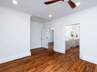 Upstairs back bedroom with sunporch room and jack and jill bath attached