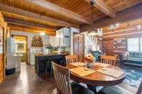 Dinning and Kitchen area of Cabin