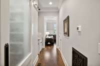 Pantry area off to the left.  Half door to the right is a great storage space.  Used for luggage, bulk items, etc.