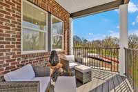 Outdoor living off the great room. *Photo is of model home, actual features and finishes may vary.