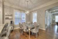 Kitchen also includes an eating nook.