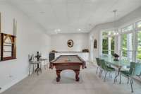 Basement rec area.