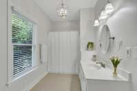 Upstairs full bath.