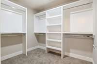 spacious closets in the bedrooms