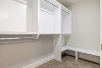 Spacious closets in all bedrooms