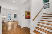 Third level landing by kitchen and dining and living rooms