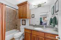 En-suite bathroom adjacent to the office