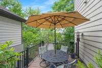Rear porch with composite decking