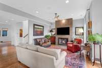 Hardwood flooring throughout home
