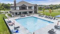 Outdoor pool and clubhouse