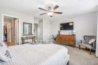 Here is another angle of the primary bedroom showing you how large it is.