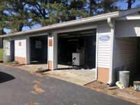 Lots of room in detached 2 car garage.