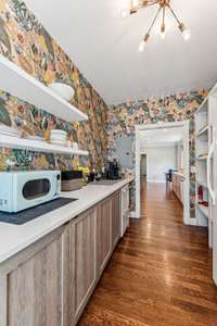 Another view of walk-in pantry.