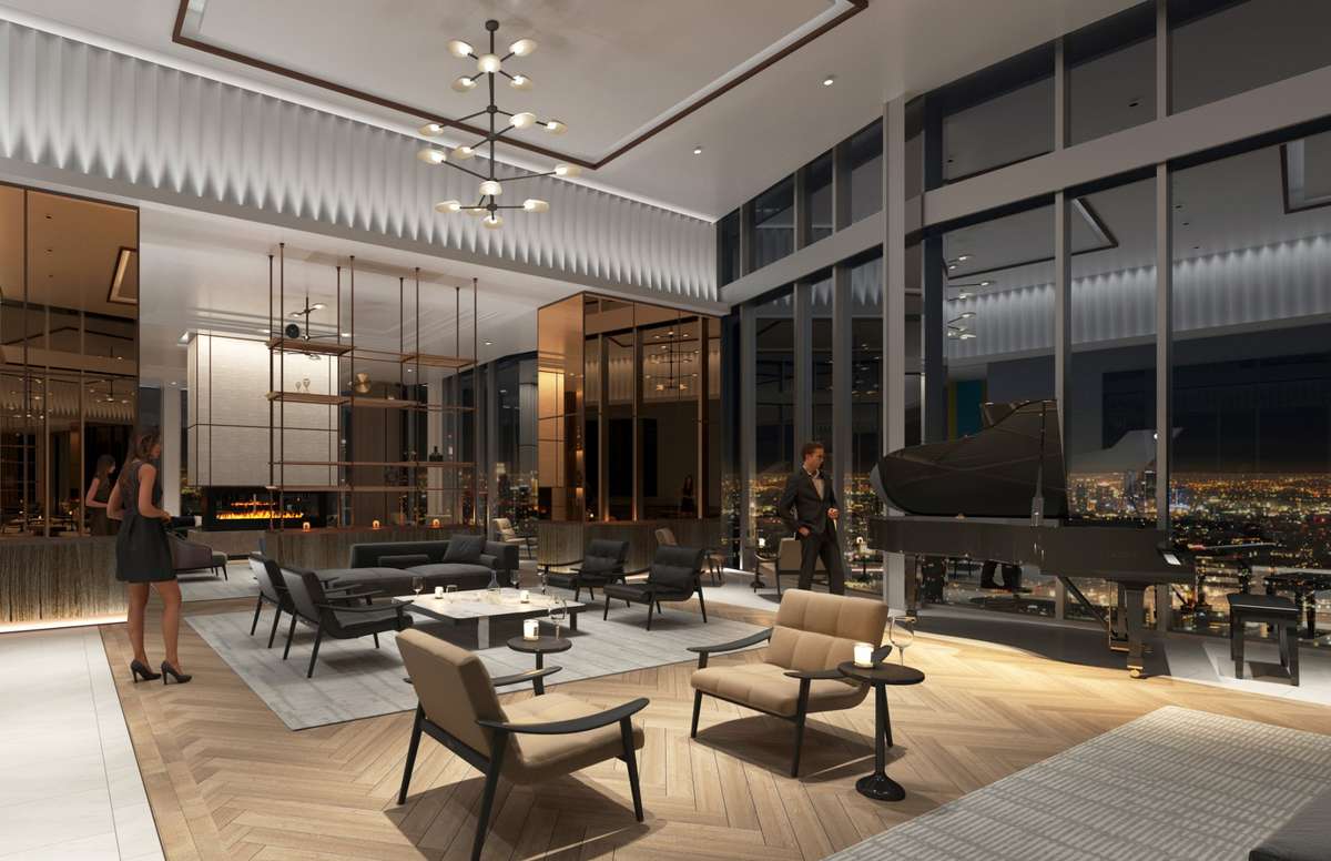 Level 40: Owners Only Level. Sky Lounge