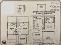 Floor plan features 3 bedrooms with the primary down and a bonus room. 2.5 bathrooms.