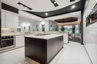 Kitchen includes top of the line Miele, Bosch, and Sub-Zero appliances.