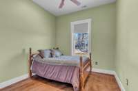 All 4 guest bedrooms are the same size and have ceiling fans in each room.